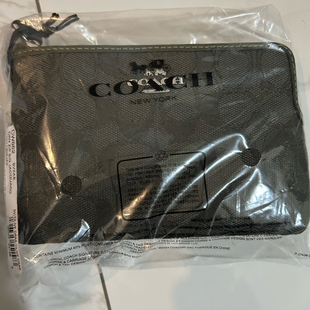 Coach Black Toiletry Bag Brand New
